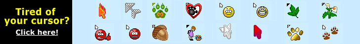 Choose from over 7,500 FREE Cursors!