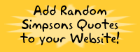 Add Simpsons Quotes to Your Homepage!