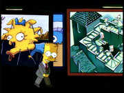Bart introducing a segment of "" in the manner of 's .