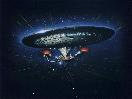 Enterprise coming to you at warp speed; artwork