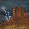 Calm Before the Storm Screensaver sends jolts of lightning through your system. Watch these photographic backgrounds as they are lit up by the dance of lighting in the skies. The mood is completed with haunting background music.
