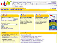 A screenshot of EBay.