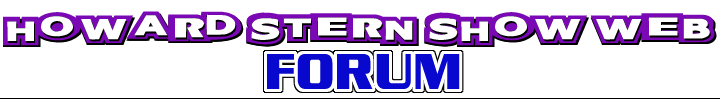 Howard Stern Show Web Forum