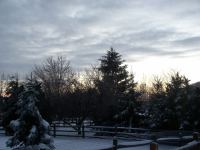 Snowy Sunset