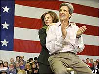 Kerry and wife Teresa Heinz