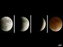 Lunar eclipse seen in New York
