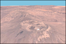 The Earth at 45,000m over Emi Koussi