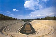 The first modern Olympics were held in this all-marble stadium in , 