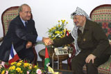 D¹placement de M. Hubert V¹drine en Isra•l