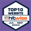 hitwise top 10 awards winner, July - September 2004