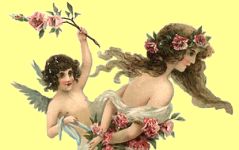 Cupid with a love slave