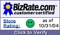 BizRate Customer Certified (GOLD) Site