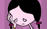 Girl looking worried