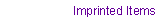 Imprinted Items