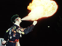 How to light up a student party. Firebreathing