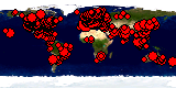 Locations of visitors to this page