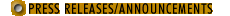 Press Releases/Announcements