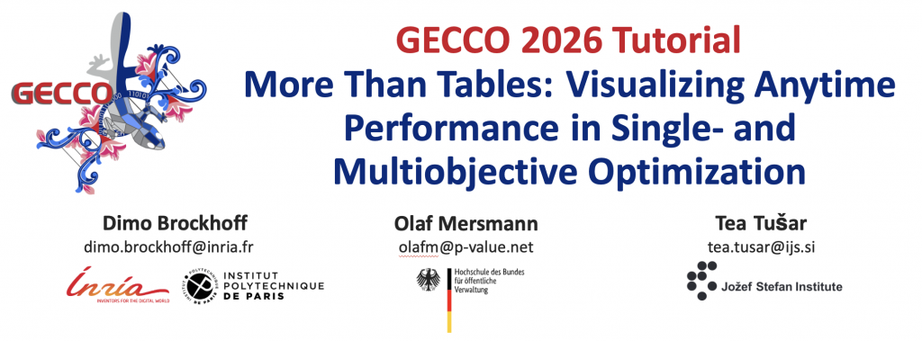 Tutorial at GECCO 2026